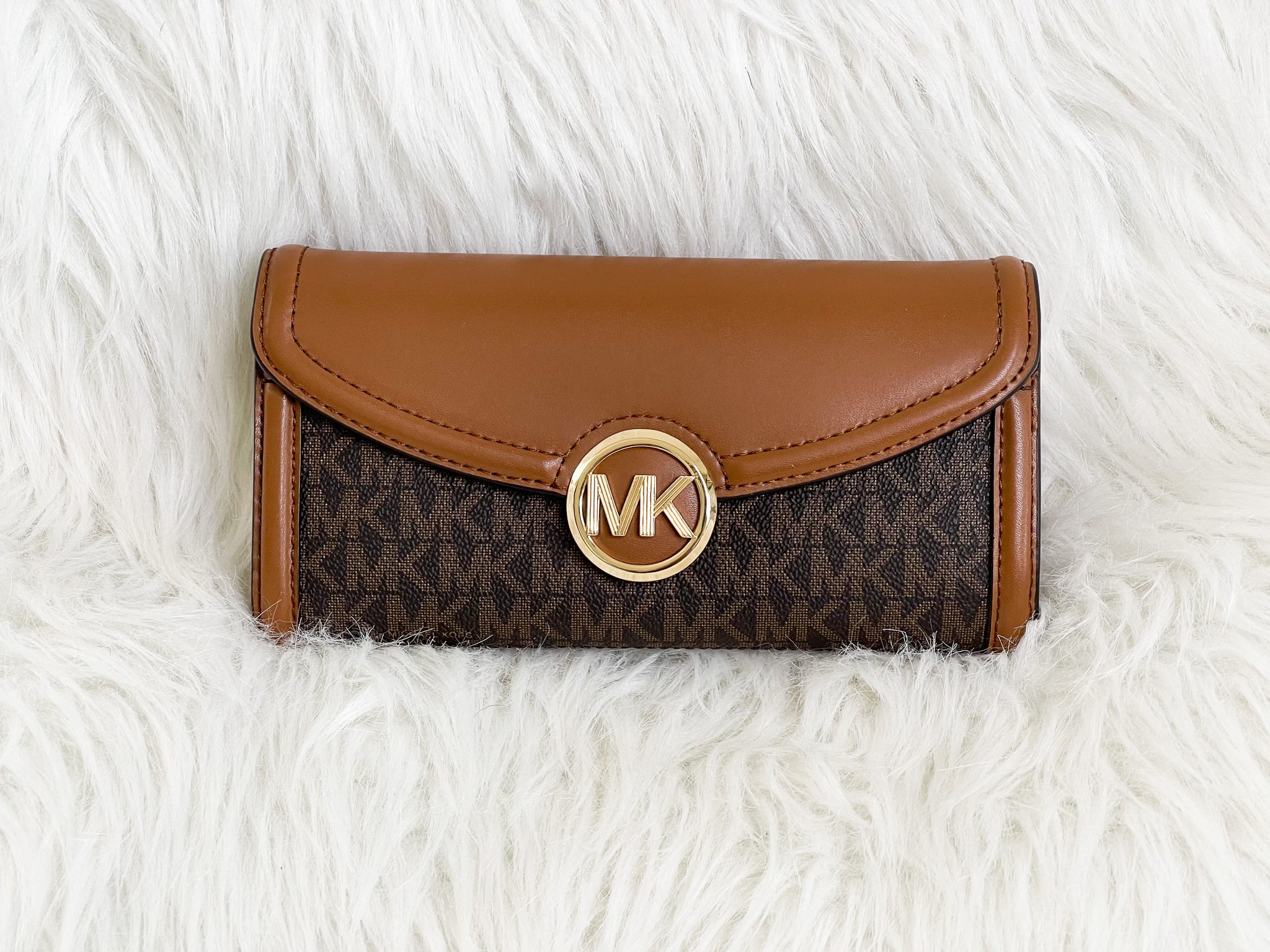 Michael kors fulton flap continental wallet sale