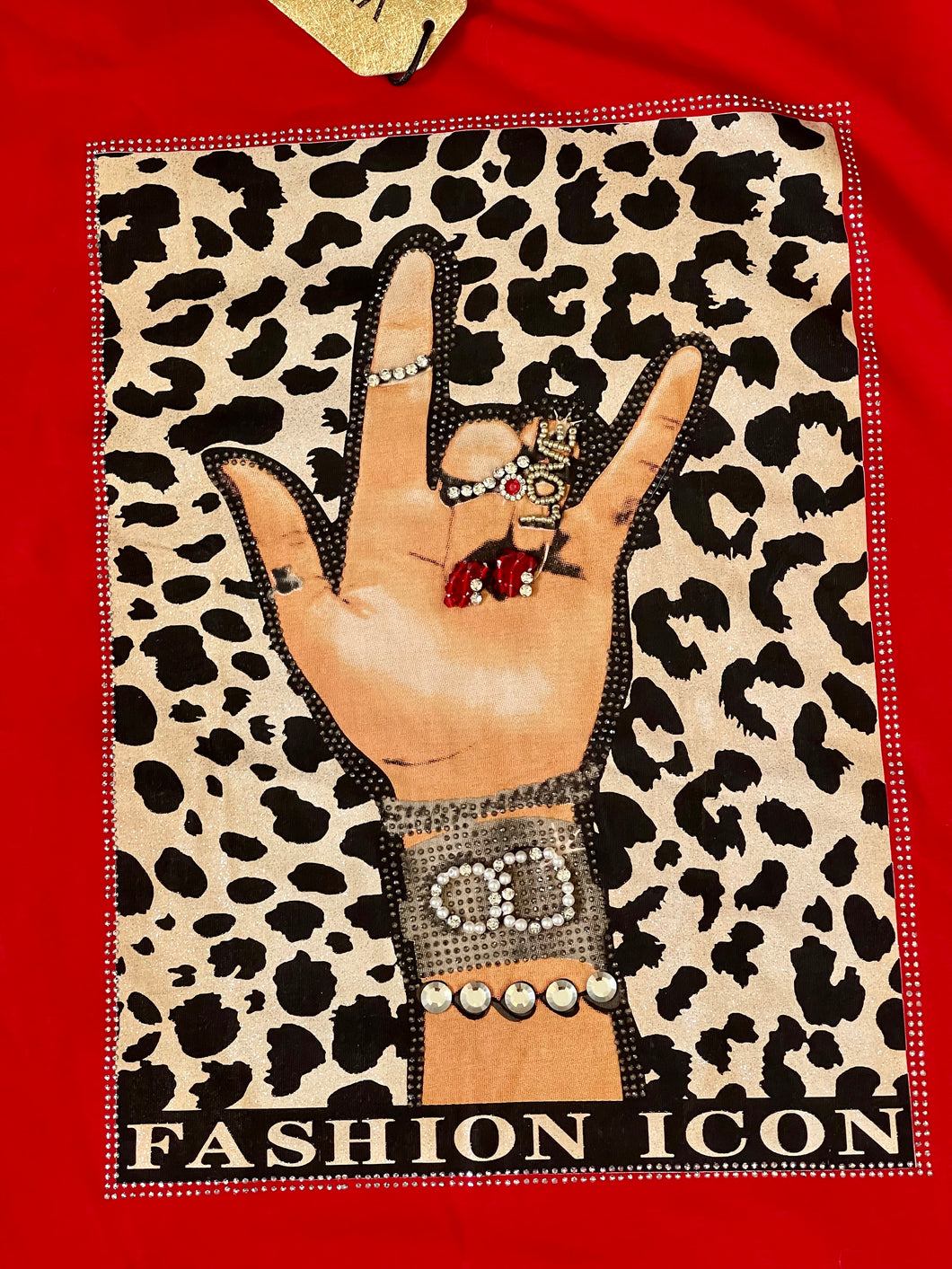 Rock Star Cheetah Print in red